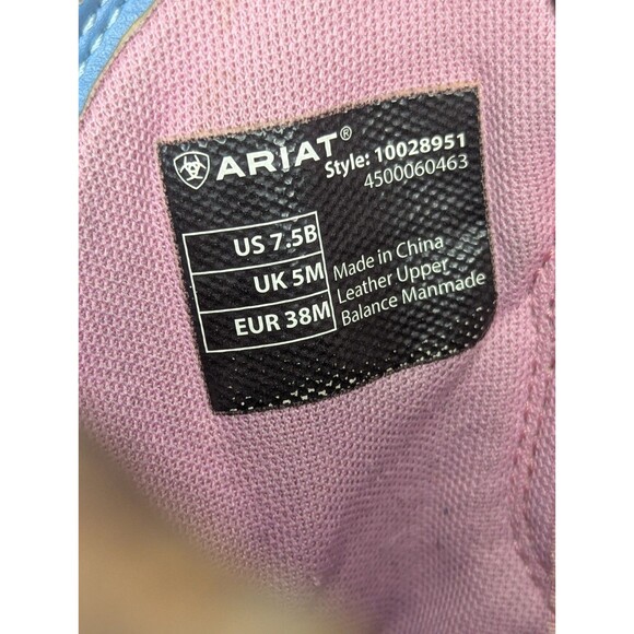 Ariat Distressed Mint & Brown Fatbaby Boot Womens Size 7.5B #10028951 - Picture 6 of 7